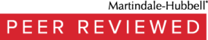 red peer reviewed logo from martindale-hubbell